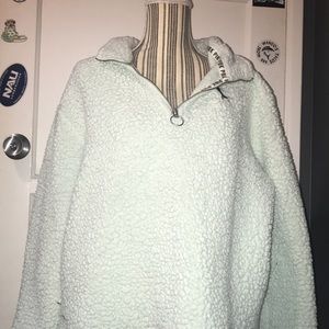 Fuzzy pink pull over